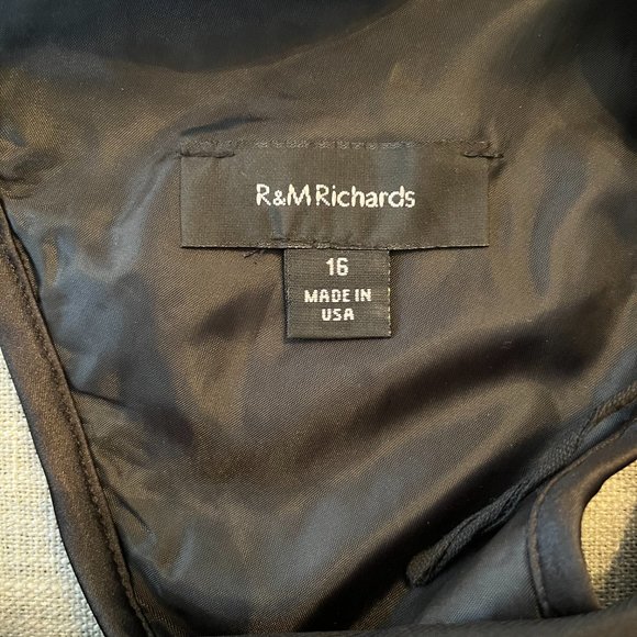 Sleeveless Black Lace Open Back Dress | R&M Richards--#74 - Picture 6 of 6